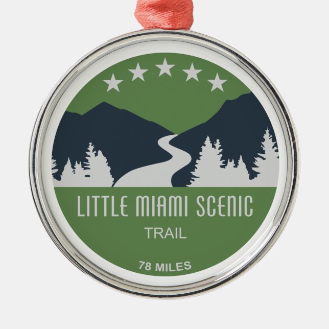 Little Miami Scenic Trail Metal Ornament (Front)