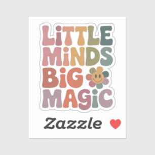 Little Minds Big Magic Retro Teacher Quote