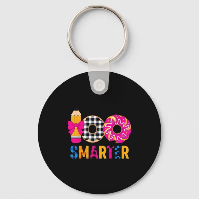 Little Miss 100 Days Smarter Celebration 100 Days  Keychain (Front)
