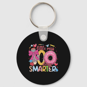 Little Miss 100 Days Smarter Doughnut Happy 100th Keychain