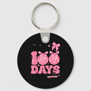 Little Miss 100 Days Smarter Kids Girls 100th Day  Keychain
