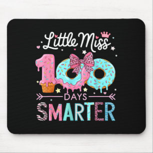 Little Miss 100 Days Smarter Kids Girls 100th Day Mouse Pad
