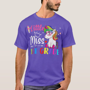 Little Miss 1st Grade First Day Of School Cute Uni T-Shirt