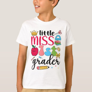 Little Miss 1st Grader First Day Of School First G T-Shirt