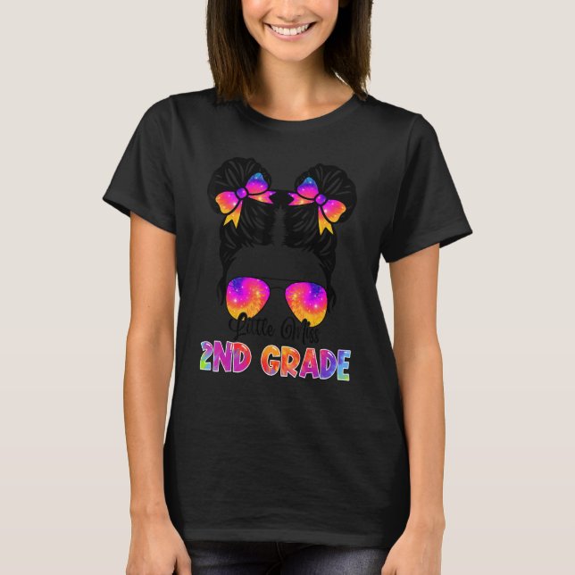 Little Miss 2nd Grade Girl Back To School  Second  T-Shirt (Front)