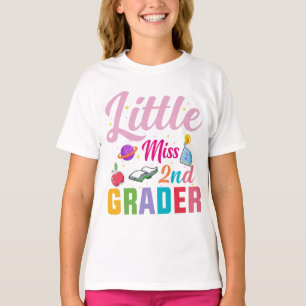 little miss 2nd Grade Grader girls 1st day back to T-Shirt
