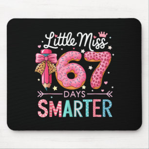 Little Miss 67 Days Smarter Donut Lover 67th Day O Mouse Pad