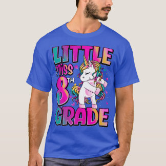 Little Miss 8th Grade Unicorn Back To School 8th G T-Shirt