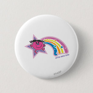 Little Miss Bad & Rainbow 2 Inch Round Button