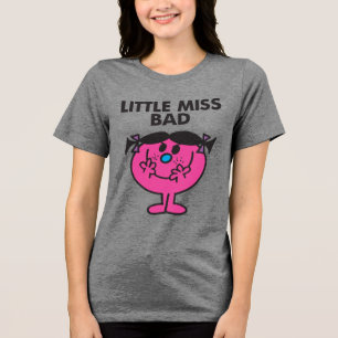 Little Miss Bad Ready For Action Tri-Blend Shirt