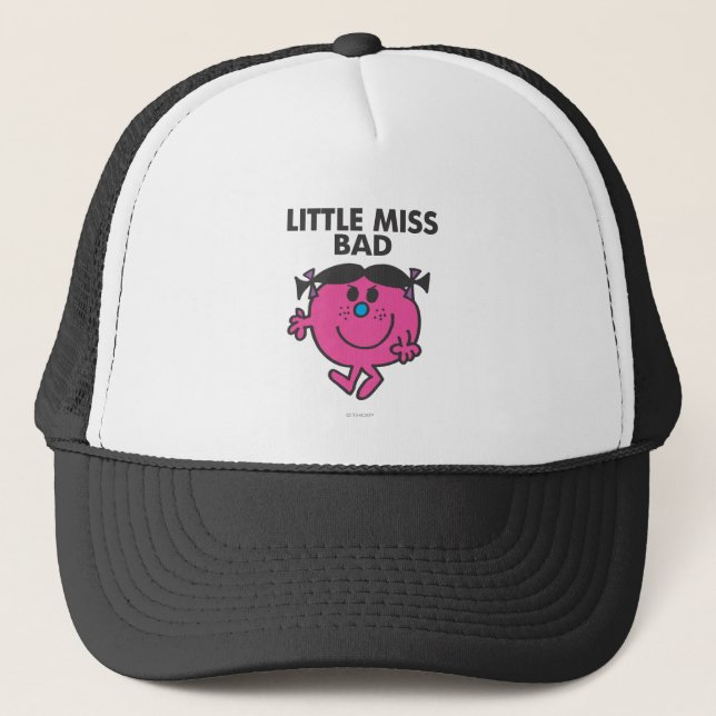 Little Miss Bad | Ready For Action Trucker Hat (Front)