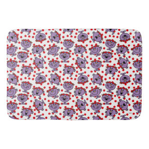 Little Miss Bad   Red Polka Dot Pattern Bath Mat
