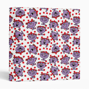 Little Miss Bad   Red Polka Dot Pattern Binder