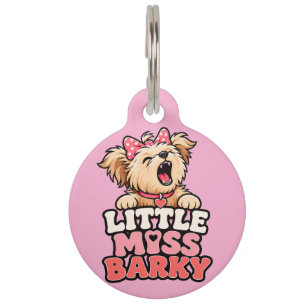 Little Miss Barky Dog Tag