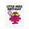 Little Miss Birthday With Pink Balloon