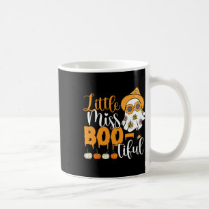 Little Miss Boo-tiful Cute Boo Ghost Halloween Tod Coffee Mug