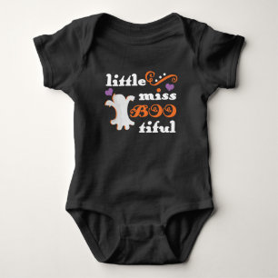 little miss bootiful cute halloween baby bodysuit