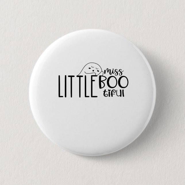 Little Miss Bootiful Retro Classic 2 Inch Round Button (Front)