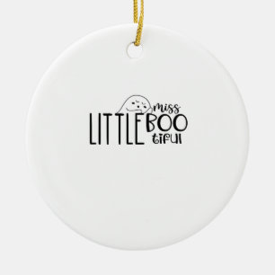 Little Miss Bootiful Retro Classic Ceramic Ornament