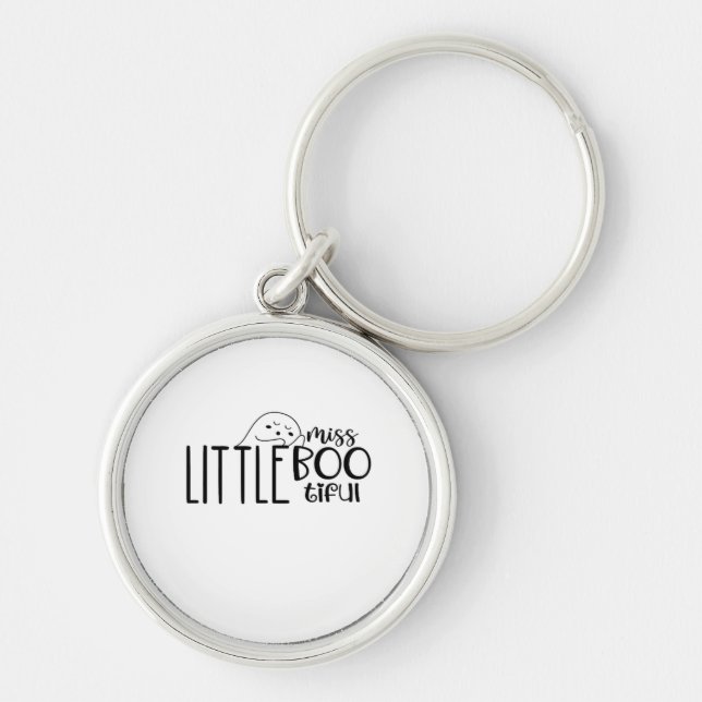 Little Miss Bootiful Retro Classic Keychain (Front)