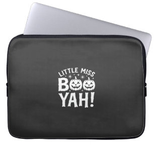 Little Miss Booyah Halloween Pumpkin Design_1 Laptop Sleeve