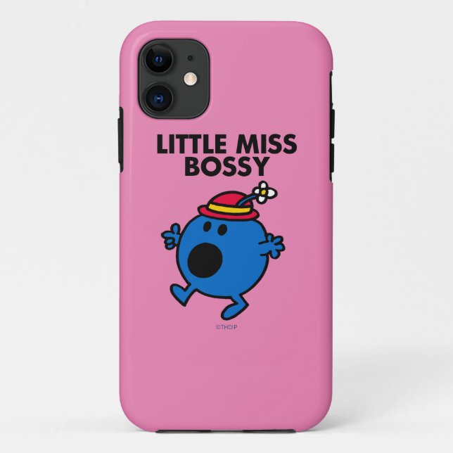 Little Miss Bossy | Black Lettering Case-Mate iPhone Case (Back)