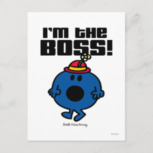 Little Miss Bossy I'm The Boss Postcard