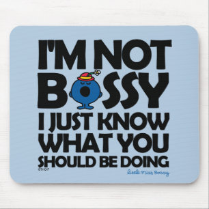 Little Miss Bossy Just Knows Mouse Pad