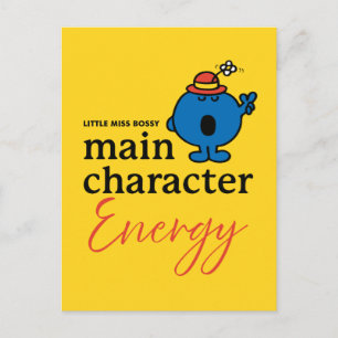 Little Miss Bossy Main Character Energy Postcard
