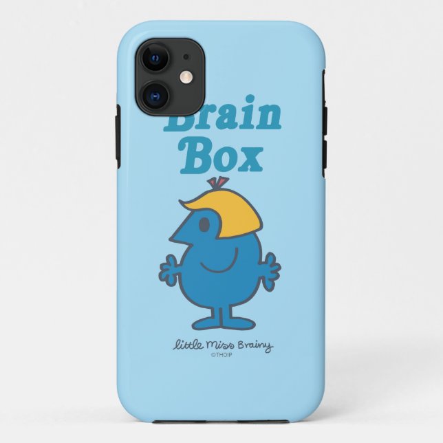 Little Miss Brainy | Brain Box Case-Mate iPhone Case (Back)