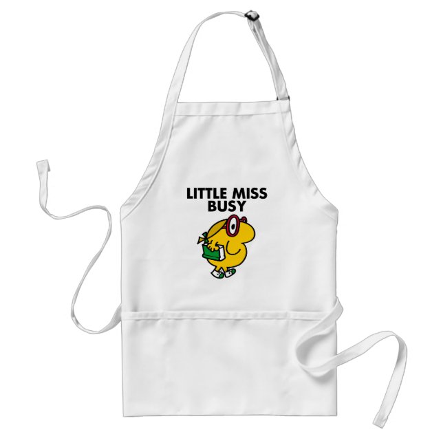 Little Miss Busy | Reading Time Standard Apron (Front)