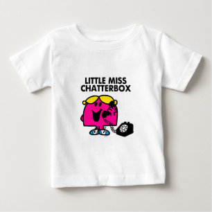 Little Miss Chatterbox & Black Telephone Baby T-Shirt