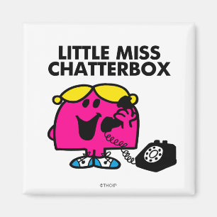 Little Miss Chatterbox & Black Telephone Magnet