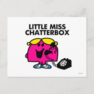 Little Miss Chatterbox & Black Telephone Postcard