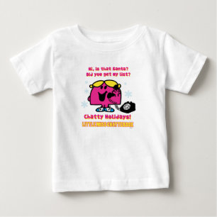 Little Miss Chatterbox Christmas Wish List Baby T-Shirt