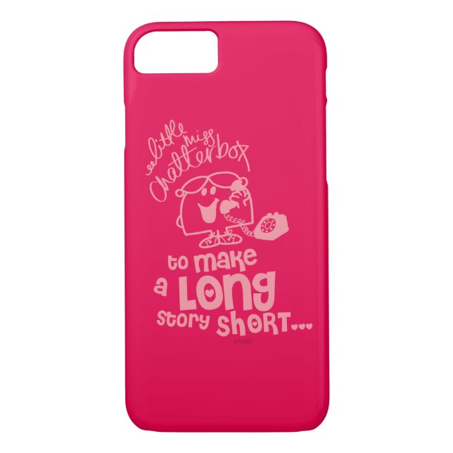 Little Miss Chatterbox | Long Story Short Case-Mate iPhone Case (Back)