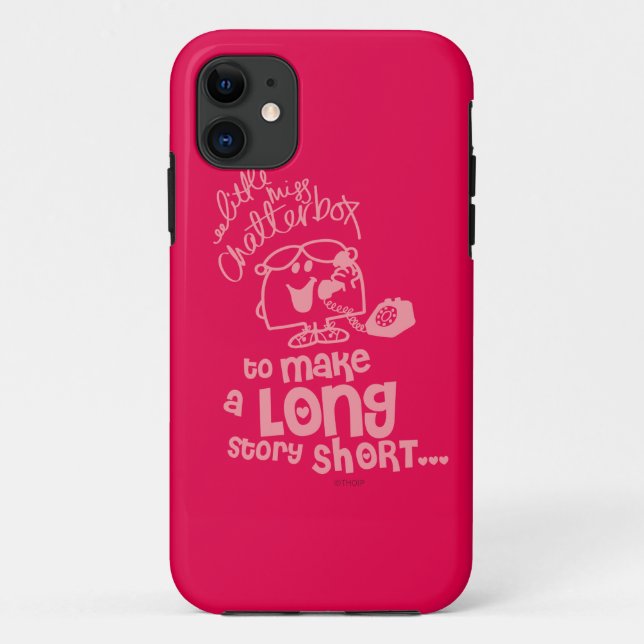 Little Miss Chatterbox | Long Story Short Case-Mate iPhone Case (Back)
