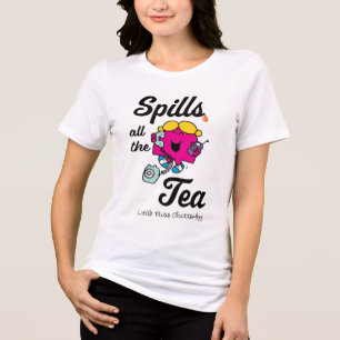 Little Miss Chatterbox Spills All The Tea Tri-Blend Shirt