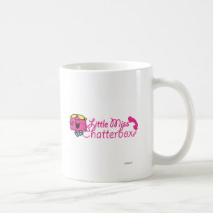Little Miss Chatterbox   Telephone Cord Lettering Coffee Mug