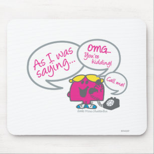 Little Miss Chatterbox & Telephone Mouse Pad
