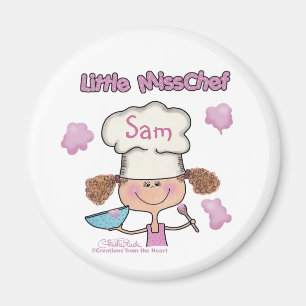Little Miss Chef Personalize Magnet