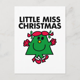 Little Miss Christmas Smile Holiday Postcard