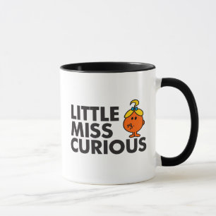 Little Miss Curious   Black Lettering Mug