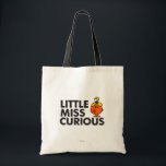 Little Miss Curious | Black Lettering Tote Bag<br><div class="desc">Are you a fan of the Roger Hargreaves created Little Miss cartoon series? Then check out this great design of Little Miss Curious. This inquisitive character only wants to know, well, EVERYTHING! The only thing you have to know is who you are going to give this sweet design to as...</div>