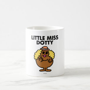 Little Miss Dotty   Black Lettering Coffee Mug