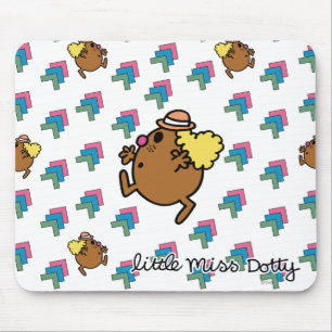 Little Miss Dotty Colourful Dots Mouse Pad