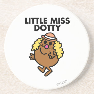 Little Miss Dotty Waving Coaster