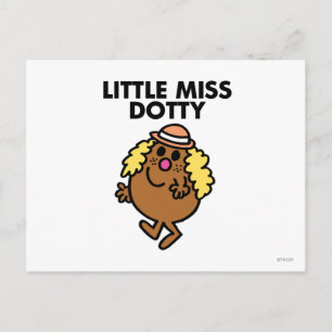 Little Miss Dotty Waving Postcard