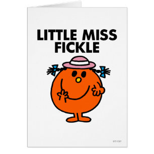 Little Miss Fickle Black Lettering