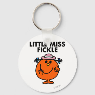 Little Miss Fickle   Black Lettering Keychain